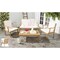 Safavieh Outdoor Collection Fresno 4-Piece Patio Set Natural/Beige